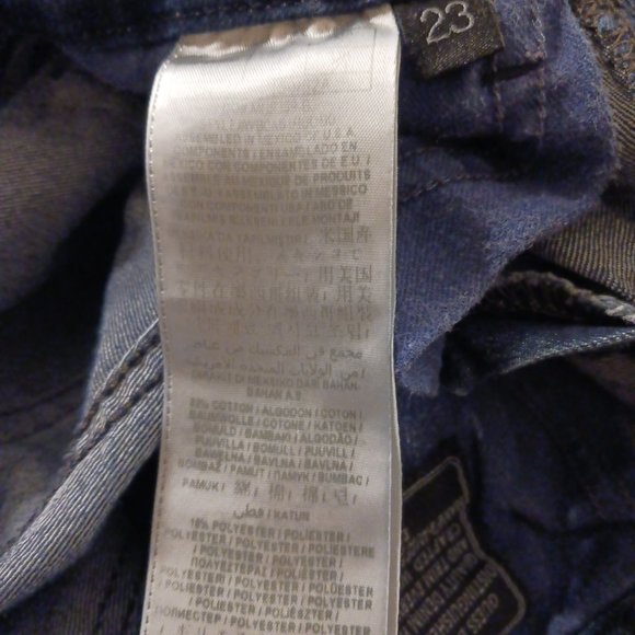 Guess Curvy Sophia dark Wash Skinny Jeans  Size 23 - Picture 9 of 15